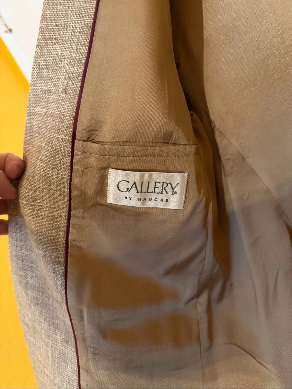 Haggar Brown Textured Sport Coat - Two-Button Blazer